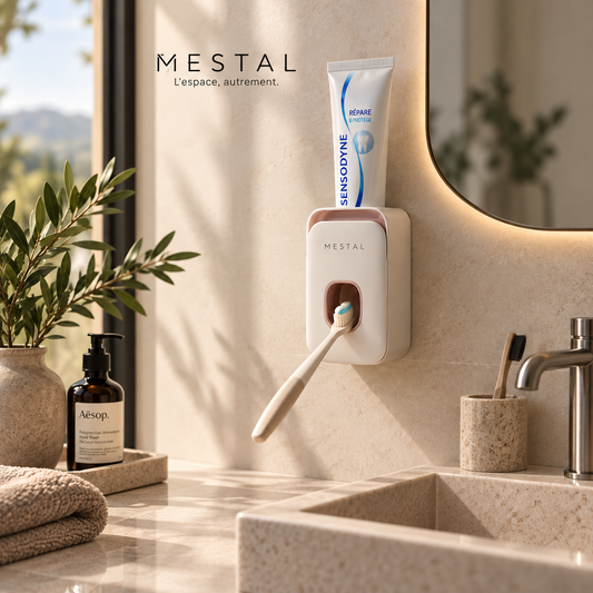 Distributeur mural de dentifrice Ora — sans gaspillage